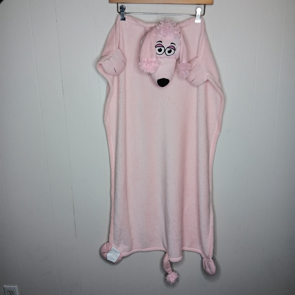 Cuddle Uppets Pink Plush Poodle Puppet Blanket Jay @ Play Snuggle Buddy Lovey